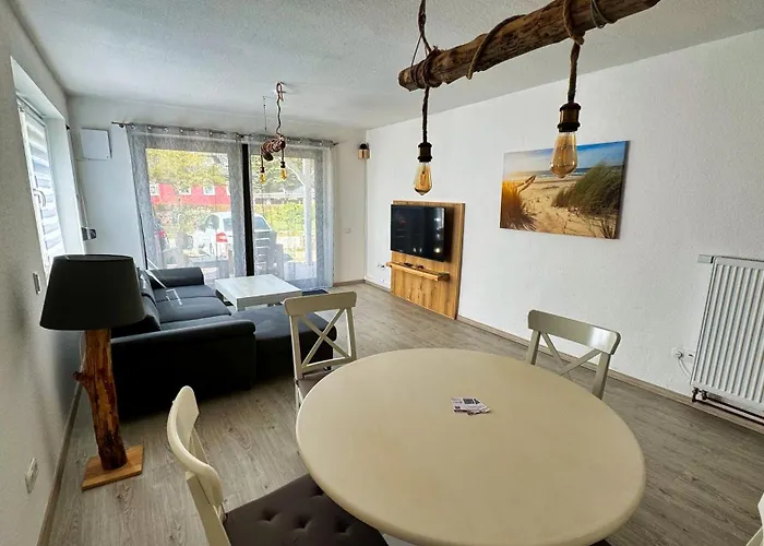 شقة Ferienapartment Seemoewe Im Haus 